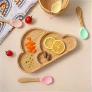 ❣️2/$36 NIP Allgoods Cloud Cheese Board Bamboo Food Tray